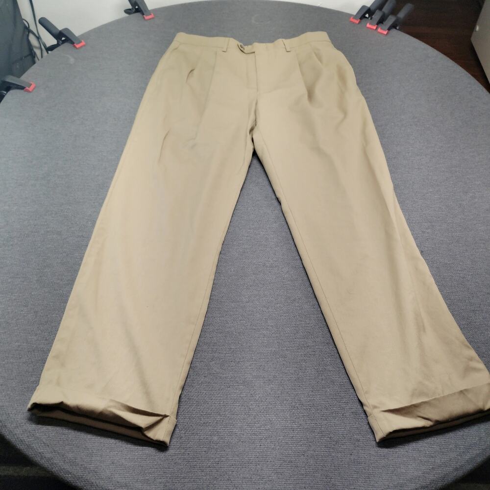 Lauren Ralph Lauren Mens Trouser 34x30 Flat Front Dress Pants Tan Classic Fit 34